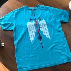 Light blue cycling t-shirt men’s large